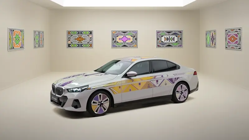 Forget Paint Jobs, This BMW i5 Art Car Changes Colors On Demand