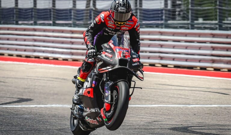 Vinales clutch issue had Aprilia “worried” ahead of Americas MotoGP fightback