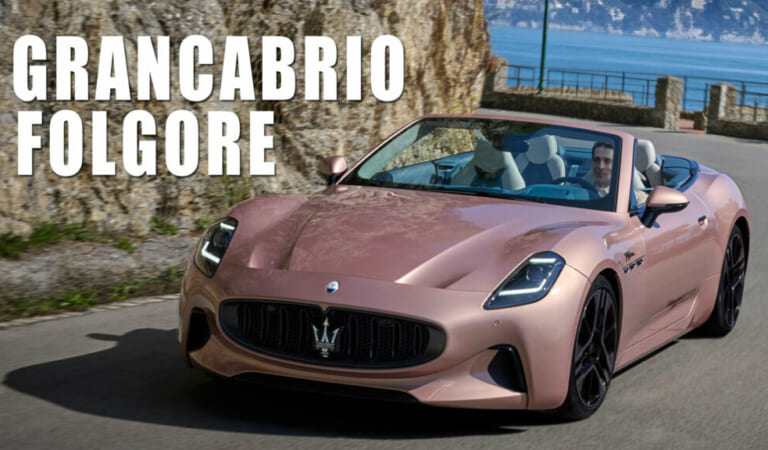 2025 Maserati GranCabrio Folgore Debuts As Sexy, Electric Drop Top